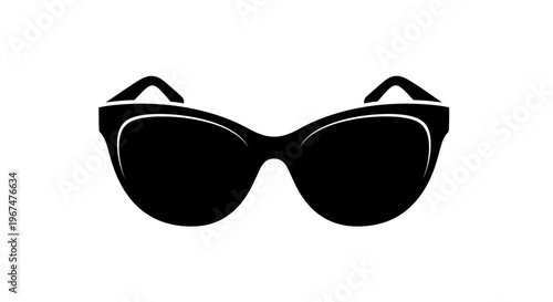 Stylish black sunglasses with a sleek design, perfect for sunny days and fashion statements.