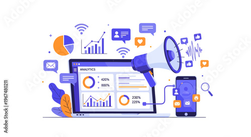 Digital marketing and social media analytics.