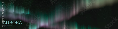aurora light gradient mystical colorful night background