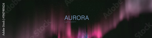 aurora light gradient luminous cosmic sky design