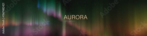 aurora light gradient dreamy luminous polar lights