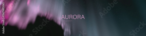 aurora light gradient atmospheric glowing polar sky