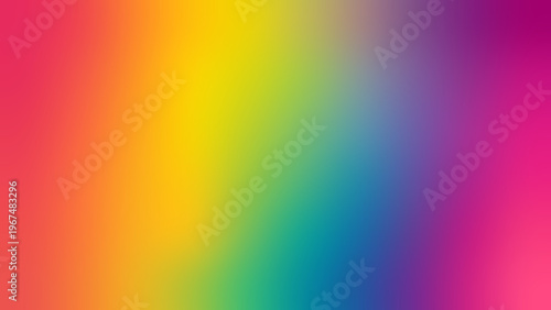 Vibrant Rainbow Gradient Blurred Background for Design and Decoration