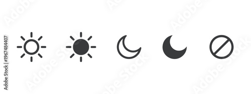 Sun moon and forbidden symbol sun moon crescent moon forbidden symbol