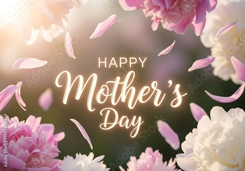 Beautiful mother's day floral arrangement celebrate moms with pink flowers and heartfelt greetings