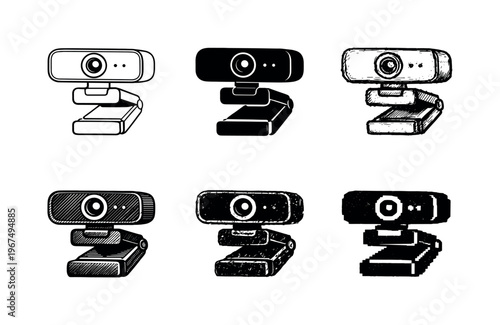 Desktop webcam with adjustable mount designed for online conferencing and content creation  containing EXACTLY