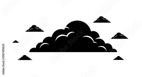 Dark clouds gather in the sky, signaling a change in weather.