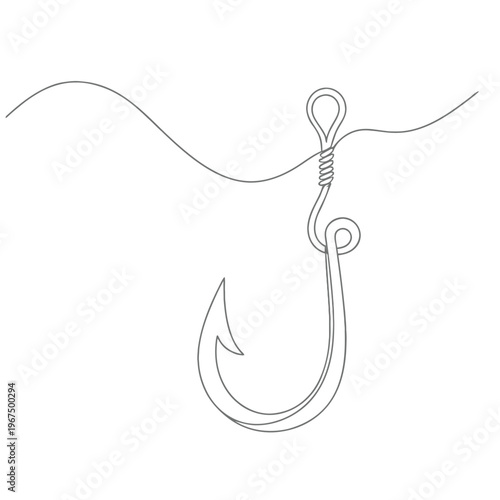 A fishing hook is submerged in water, ready to catch a fish.
