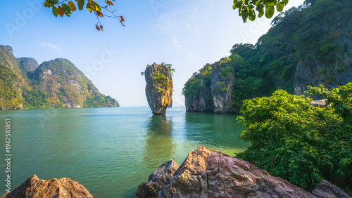 Bild auf Leinwand james bond island in the phang nga bay in thailand