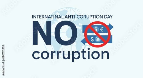 International Anti Corruption Day campaign poster.