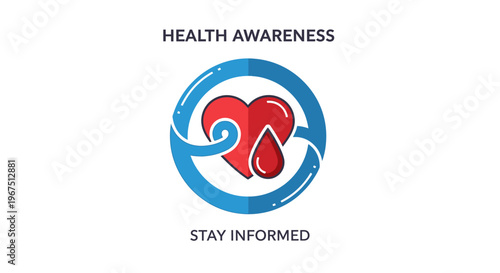 Health awareness campaign logo design.