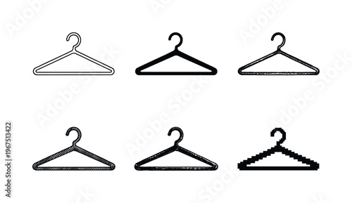 Plastic garment hanger with slim profile and top hook, created for organizing clothing in wardrobes | Create ONE image containing
