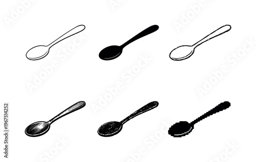 Simple tablespoon with oval bowl and long handle, used for scooping and eating soups or cereals  containing