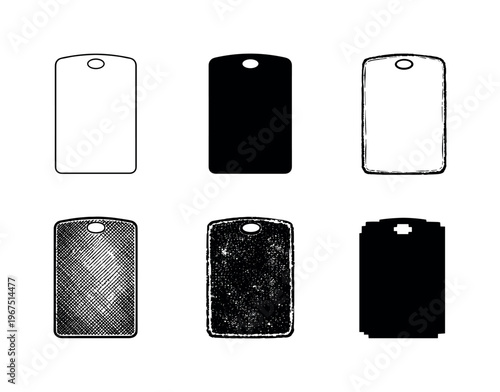 Rectangular cutting board with rounded corners and small handle hole, used as a surface for chopping and slicing food | Create