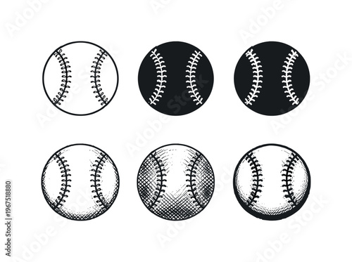 Hard baseball with stitched seam pattern, thrown and hit during professional and amateur matches  containing