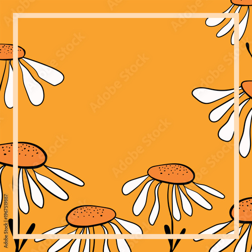 Print for kerchief, bandana, scarf, handkerchief, shawl, neck scarf. Squared pattern with ornament for fabric, textile, silk products. Paisley vector with abstract flowers. Floral folk tracery.