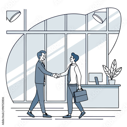 two businessmen shaking hands