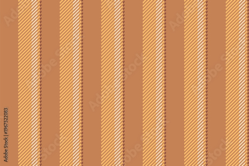 Mroduction fabric stripe textile, halloween pattern vector seamless. Romfort texture lines background vertical in orange and light colors.