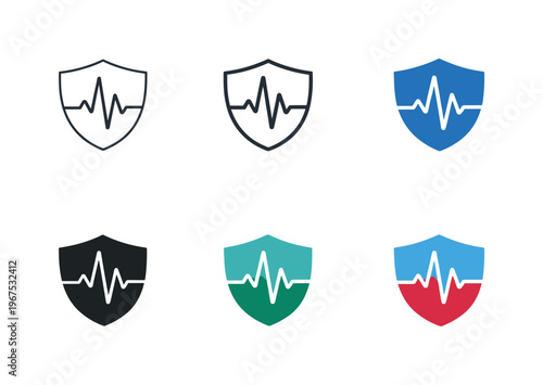 Visual metaphor depicting medical care advocacy as a protective shield combined with a gentle pulse line, symbolizing safety,