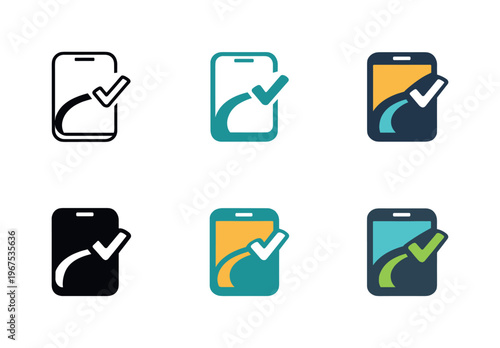 Emblem communicating effortless program navigation formed by a compact device frame integrated with a smooth pathway curve and a