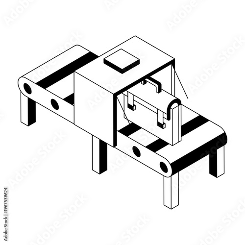 illustration depicting swarm drones in isometric style