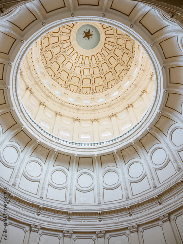 The dome of Texas State Capitol in Austin, TX
