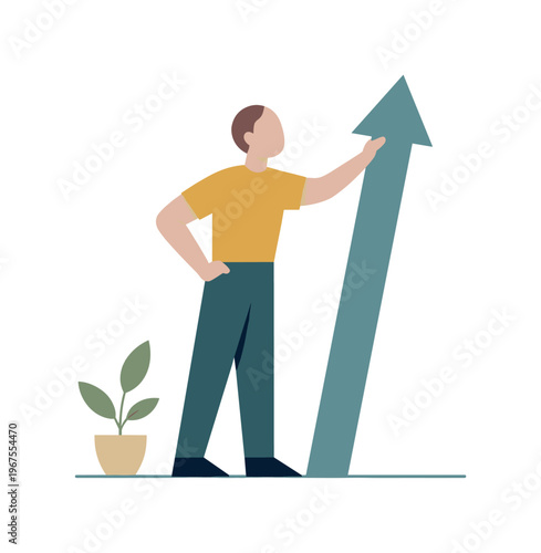 Human shaping professional direction expanding as the figure aligns the directional form with body orientation, testing coherence
