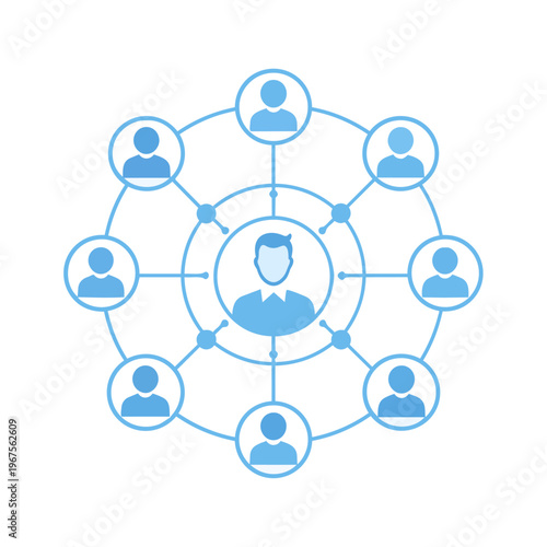 AI Agent Workflow Icon with Approval Checkpoints
