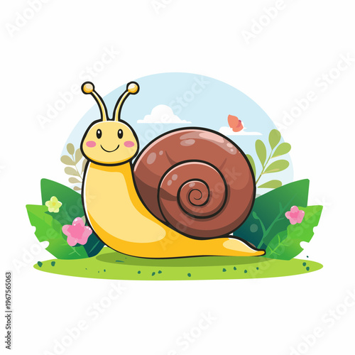 Niedliche Schnecke 