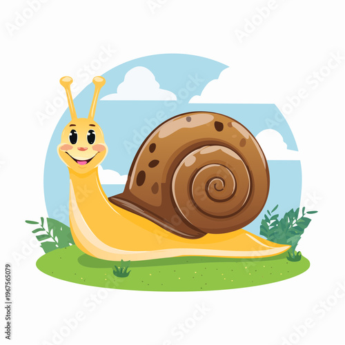 Niedliche Schnecke 