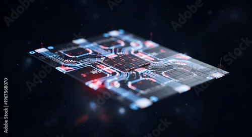 Close-up of a circuit board.