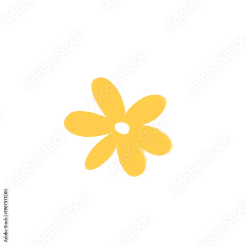 A single yellow flower petal