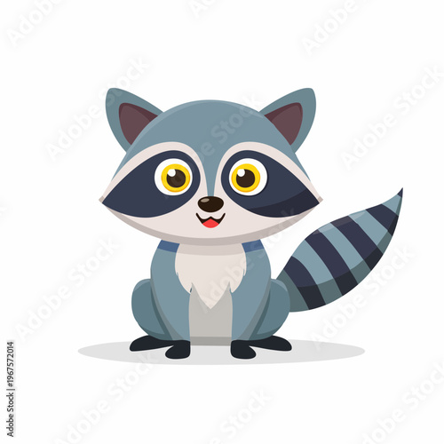 Niedlicher Waschbär mit großen Augen.