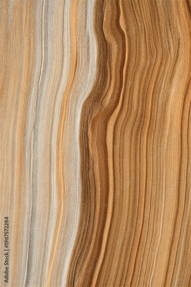 Naklejka premium Wavy eroded sandstone layers forming abstract rock textures. Natural geological patterns from desert erosion. Earth science concept highlighting sedimentary rock formations and landscape beauty