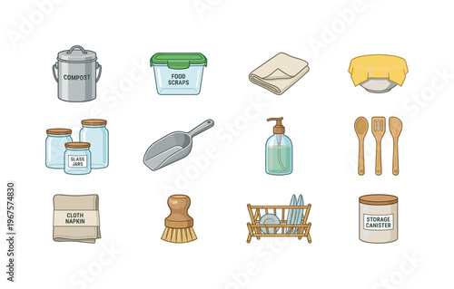 Sustainable kitchen essentials for a zero-waste lifestyle and eco-friendly home