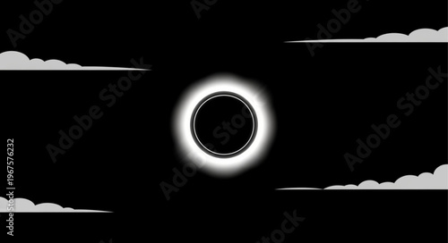 Solar Eclipse Celestial Event Dark Sky.