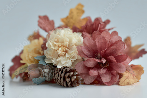 ultrafashion photoshoot featuring extravagant accessories against clean ultrabright background