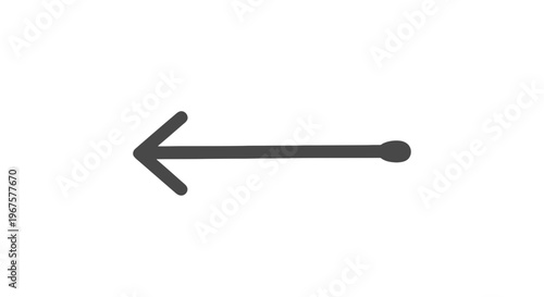 Simple Black Arrow Graphic Element.