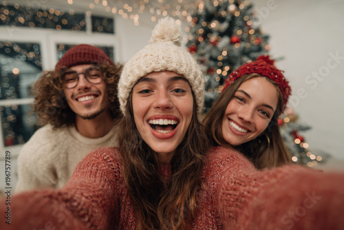 playful dog in residential neighborhood stands against bright wall on sunny day