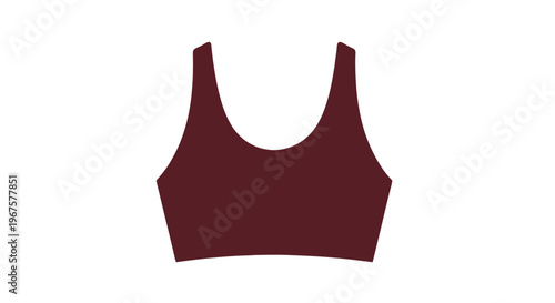 Burgundy Sports Bra for Women Fitness.