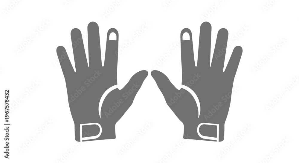 Obraz premium Pair of Gray Protective Work Gloves.