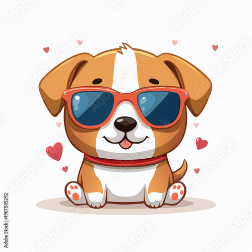 Hund/Welpe  im Kawaii-Stil,