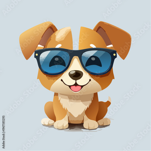 Hund/Welpe  im Kawaii-Stil,