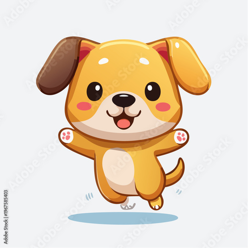 Hund/Welpe  im Kawaii-Stil,