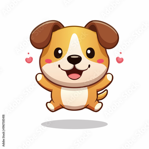 Hund/Welpe  im Kawaii-Stil,