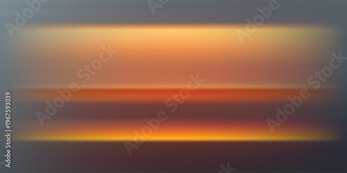 Abstract Horizontal Light Streaks in Warm Orange and Grey Tones.