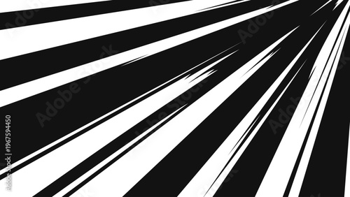 Abstract radial speed lines with sharp rays and strong perspective motion. Dynamic burst background for action scenes, comics, and game design.