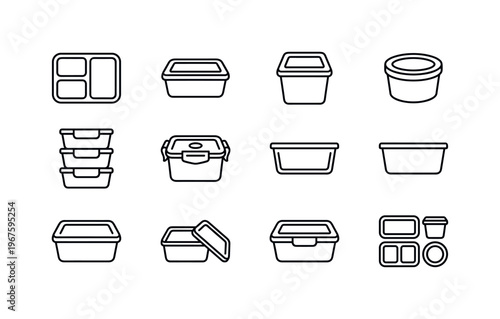 Meal prep container, rectangular container, square container, round container, stackable container, airtight container, glass