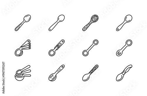 Metal measuring spoon, plastic measuring spoon, wooden measuring spoon, silicone measuring spoon, collapsible measuring spoon,