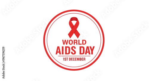 World AIDS Day awareness campaign logo.